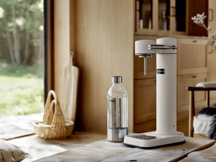 Aarke Carbonator III Sodavandsmaskine Inkl. 1 flaske - Rustfrit stål - Mat hvid