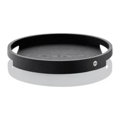 AdHoc Aura Serveringsbakke Ø 40 cm - Asketræ - Sort