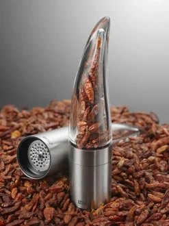 AdHoc Chilimølle H 20,5 x Ø 4,5 cm - Rustfrit stål/akryl