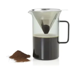 AdHoc Impact Pour-over Kaffebrygger 600 ml - Borosilikatglas/rustfrit stål - Grå
