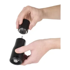 AdHoc Levo Salt- og peberkværn H 15 cm - Akacietræ - Sort