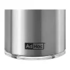 AdHoc Muskatino Muskatmølle H 12,5 cm - Rustfrit stål/glas