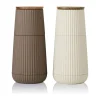 AdHoc Scape Kværnsæt H 12 cm - Keramisk kværnværk - Brun/beige