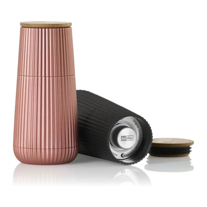 AdHoc Scape Kværnsæt H 12,3 cm - Plastik/egetræ - Rose