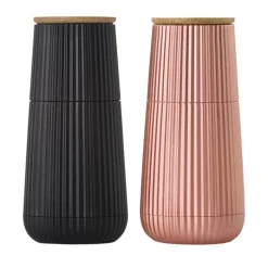 AdHoc Scape Kværnsæt H 12,3 cm - Plastik/egetræ - Rose