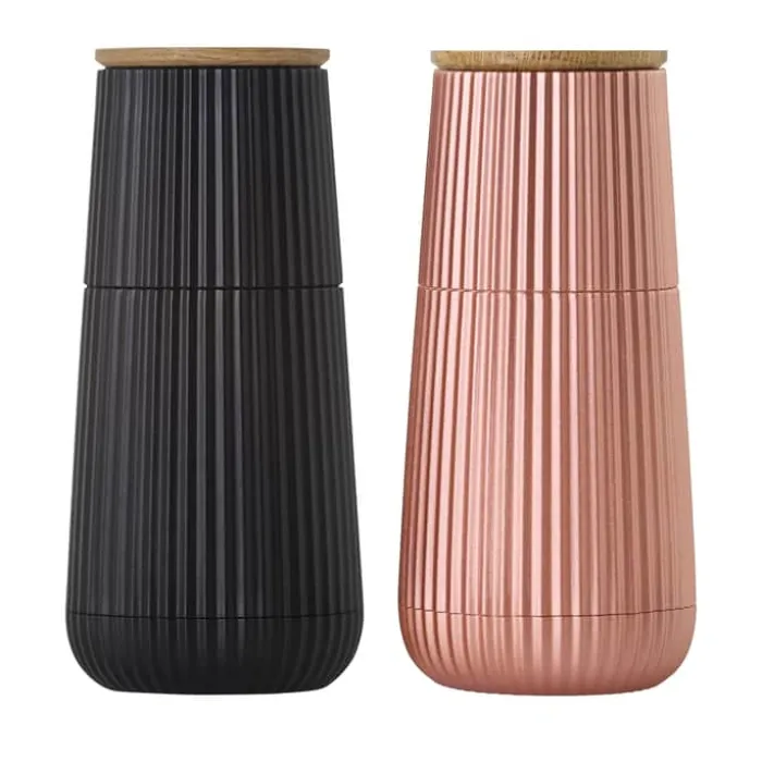 AdHoc Scape Kværnsæt H 12,3 cm - Plastik/egetræ - Rose