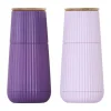 AdHoc Scape Kværnsæt H 12,3 cm - Plastik/egetræ - Lilla