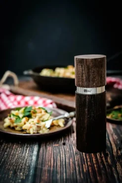 AdHoc Textura Kværn H 15 cm - Asketræ/rustfrit stål - Natur