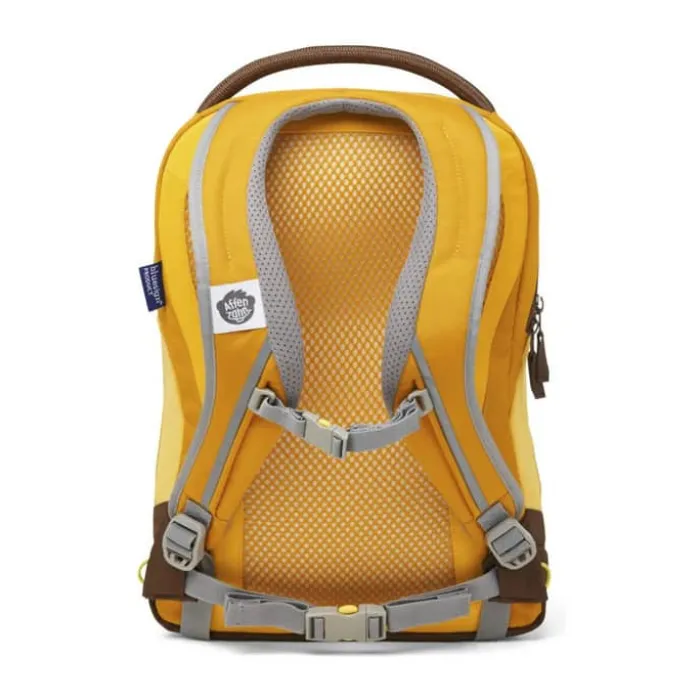 Affenzahn Rygsæk Med Regnslag H 36 x B 13 x L 26 cm - Polyester - Gul/Grøn