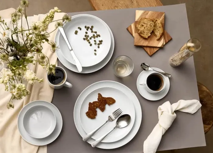 Aida Atelier Desserttallerken - 4 stk. Ø 18 cm - Porcelæn - Hvid