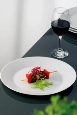 Aida Café Steaktallerken - 4 stk. B 27,5 x L 27,5 cm - Porcelæn - Hvid