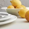 Aida Enso Dyb Tallerken Ø 22 cm - Porcelæn - Hvid