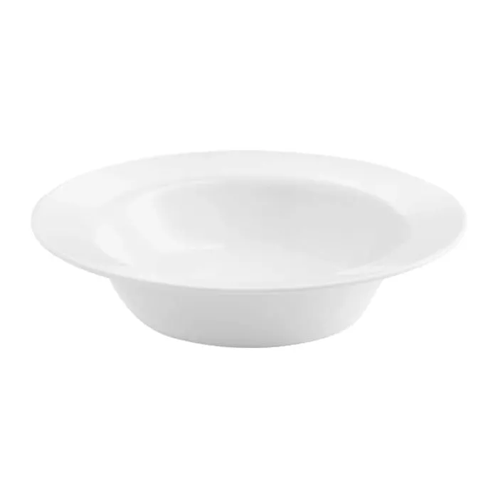 Aida Enso Dyb Tallerken Ø 22 cm - Porcelæn - Hvid