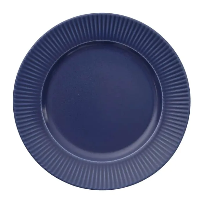 Aida Groovy Frokosttallerken Ø 21 cm - Stentøj - Blå