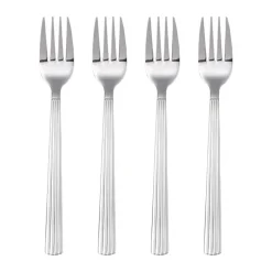 Aida Groovy Gaffel - 4 stk. L 24,5 cm - Stål - Sølvfarvet