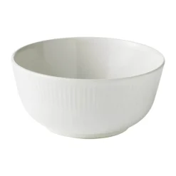 Aida Groovy Skål Ø 14,5 cm - Stentøj - Hvid