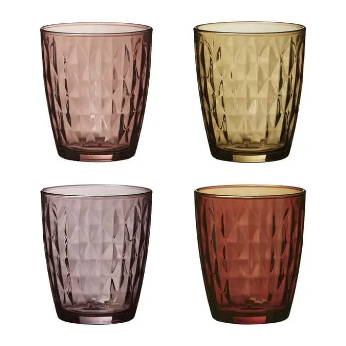 Aida Mosaic Vandglas - 4 stk. 34 cl - Glas - Multifarvet