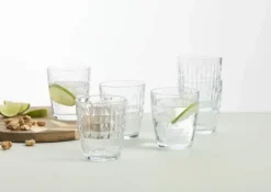 Aida Mosaic Vandglas - 6 stk. 34 cl - Glas - Klar