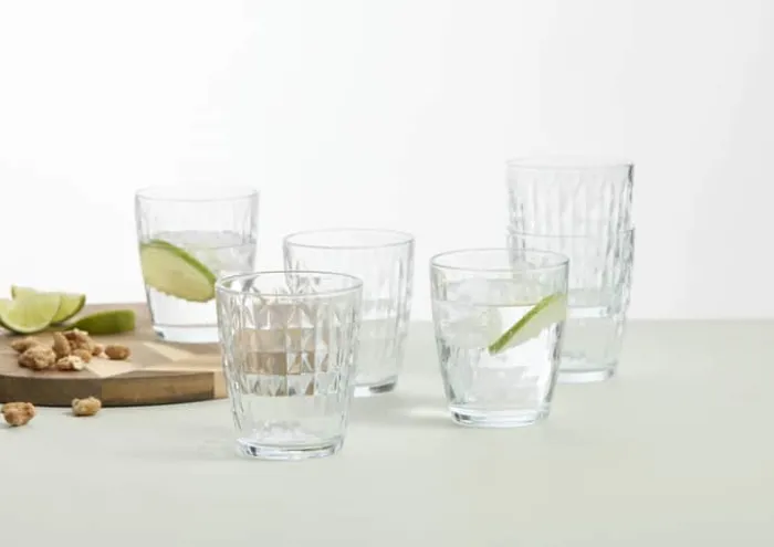 Aida Mosaic Vandglas - 6 stk. 34 cl - Glas - Klar
