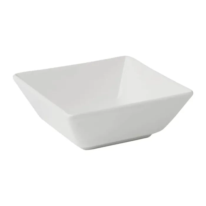 Aida Quadro Skål B 13 x L 13 cm - Stentøj - Hvid