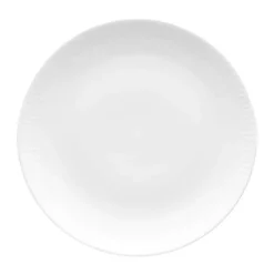 Aida Relief Frokosttallerken - 4 stk. Ø 22 cm - Porcelæn - Hvid