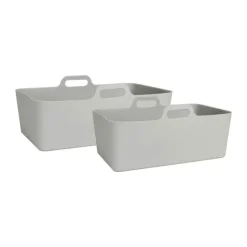 AIRFRYER Form til airfryer - 2 stk. B 19/22 x L 14/14 cm - Silikone - Grå