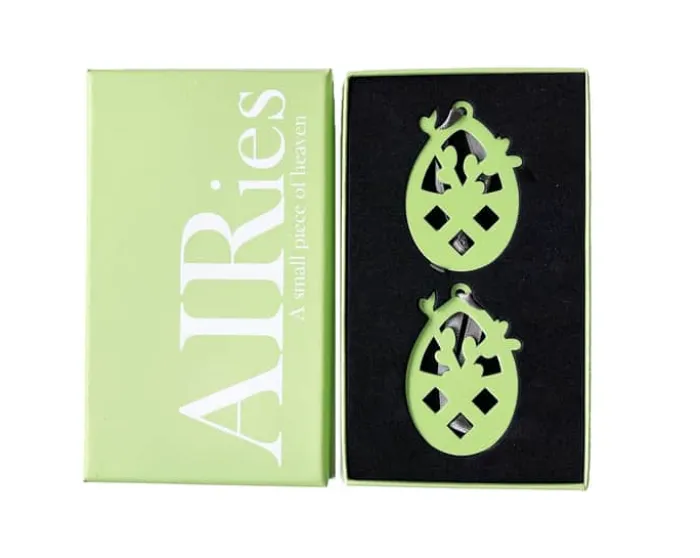 AIRies AIRies Påskeophæng Gren - 2 stk. B 3,7 x L 5,5 cm - Zink - Grøn