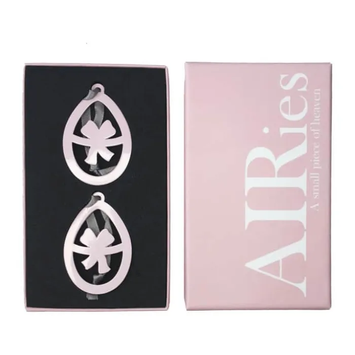 AIRies AIRies Påskeophæng Sløjfe - 2 stk. B 3,7 x L 5,5 cm - Zink - Rosa