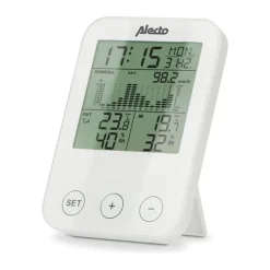 Alecto Home Vejrstation WS-1200 Indendørs- og udendørstemperatur - Trådløs sensor - Nedbør