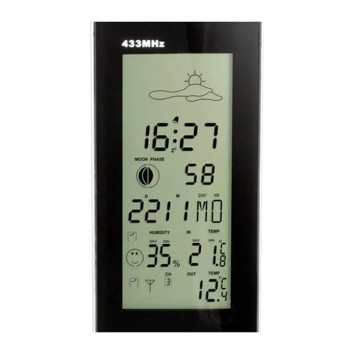 Alecto Home Vejrstation WS-1150 Udetemperatur - Trådløs sensor - Indbygget alarm