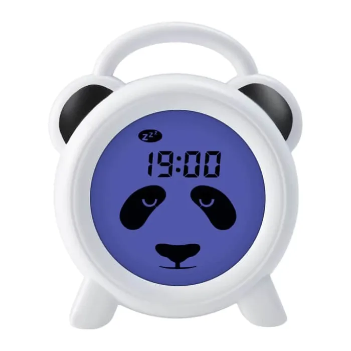Alecto Søvntræer natlampe og vækkeur - Panda H 14,5 cm - Plastik - Hvid