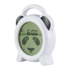 Alecto Søvntræer natlampe og vækkeur - Panda H 14,5 cm - Plastik - Hvid