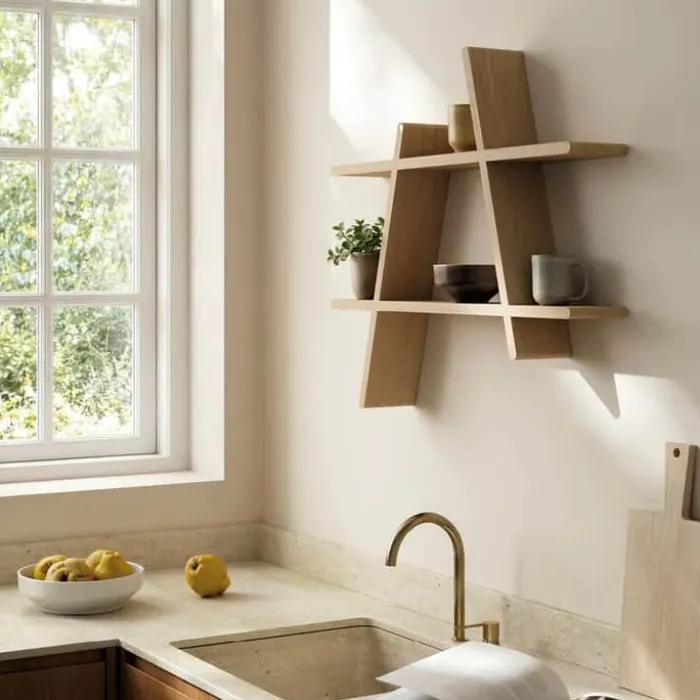 Andersen Furniture A-Shelf Hylde H 67 x B 78 x D 12 cm - Massivt egetræ