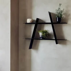 Andersen Furniture A-Shelf Hylde H 46 x B 52 x D 9 cm - Stål - Sort