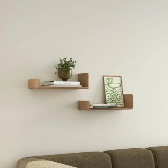 Andersen Furniture Level Hylde H 9 x B 55 x D 18 cm - Egetræ - Natur