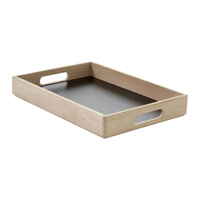 Andersen Furniture Serveringsbakke L 40 x B 28 cm - Egetræ - Træ/sort