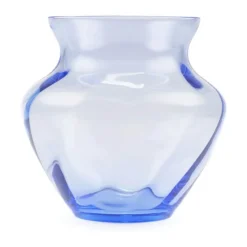 Anna von Lipa Dahlia Vase Ø 23 x H 22 cm - Glas - Lyseblå