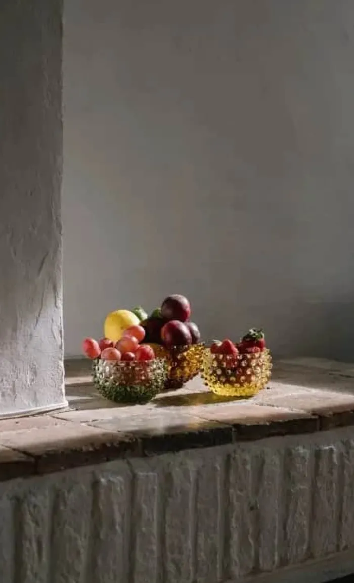 Anna von Lipa Hobnail Tapasskål Ø 11,5 cm - Glas - Amber