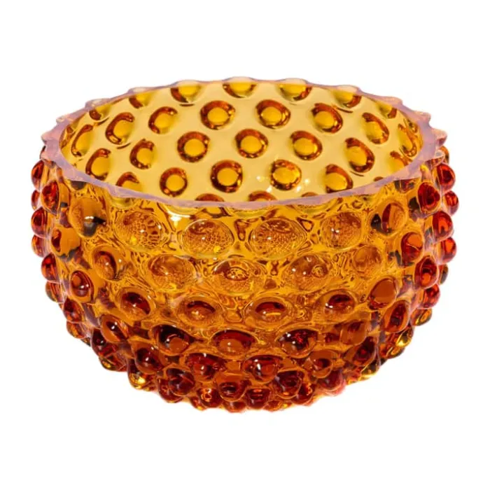 Anna von Lipa Hobnail Tapasskål Ø 11,5 cm - Glas - Amber