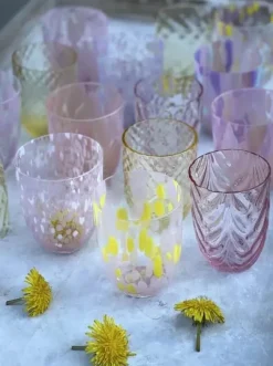 Anna von Lipa Wave Vandglas 25 cl - Glas - Rosa