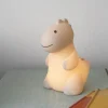Atelier Pierre Junior Bordlampe - Dinosaurussen Jeroom Ø 13 x H 20 cm - Silikone - Sand
