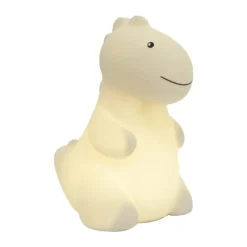 Atelier Pierre Junior Bordlampe - Dinosaurussen Jeroom Ø 13 x H 20 cm - Silikone - Sand