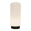 Atelier Pierre since 1968 Dentelles Tall XL Portable Gulvlampe H 66 x Ø 27 cm - LED - Hvid/sort