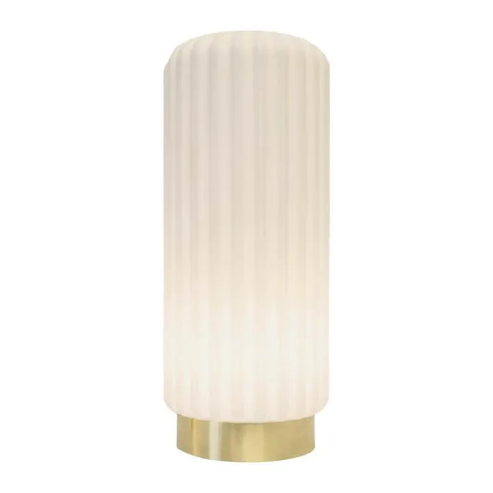 Atelier Pierre since 1968 Dentelles Tall XL Portable Gulvlampe H 66 x Ø 27 cm - LED - Hvid/guld