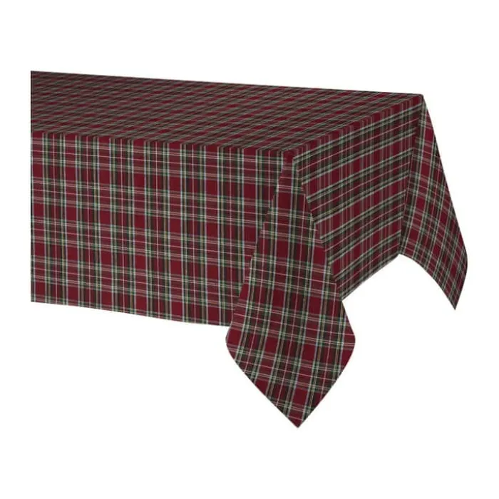 Atenas Aberdeen Voksdug B 150 x L 250 cm - Bomuld/polyester - Rød/grøn