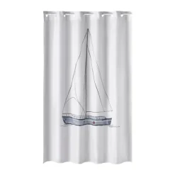 Atenas Badeforhæng B 180 x L 200 cm - Polyester - White