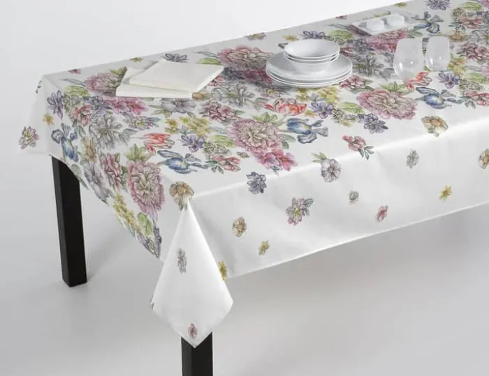 Atenas Dalia Dug B 150 x L 250 cm - Bomuld - Fondo blanco
