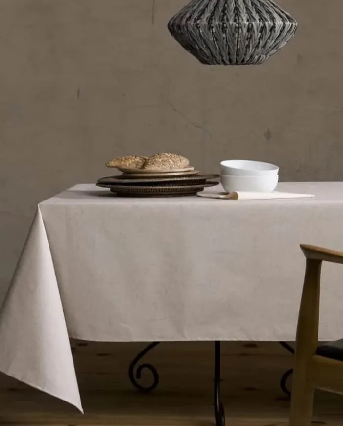 Atenas Lino Dug B 150 x L 250 cm - Bomuld/polyester - Beige