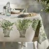 Atenas Pots Dug B 150 x L 250 cm - Bomuld - Natur/green