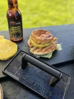Barbecue Masters Støbejerns Grillpresser B 18 x L 10 cm - Støbejern - Sort
